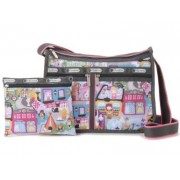 LeSportsac Deluxe Shoulder Satchel Handbag Purse Around Town - Bag - $49.00 