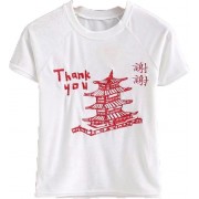 Leifengta embroidery velvet short sleeve - T-shirts - $19.99 