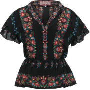 Lena Hoschek Tokaj Peplum Blouse - Camicie (corte) - 