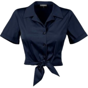 Lena hoschek tie cropped blouse - Camisa - curtas - 