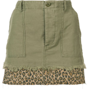 Leopard print detail skirt - Gonne - 