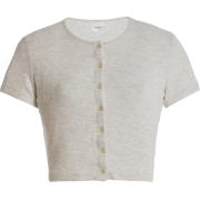 Leset Lauren Cropped Jersey Cardigan - Bolero - 