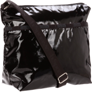 Lesportsac Women's Small Cleo 7562GY Crossbody Black Patent - Bag - $44.99  ~ £34.19
