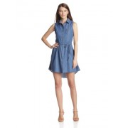 Levi's Women's Sleeveless Button-Front Belted Dress - Dresses - $45.73  ~ £34.76