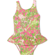 Lilly Pulitzer Baby-Girls Ruth Swimsuit Hotty Pink The Gangs All Here - Kostiumy kąpielowe - $37.97  ~ 32.61€