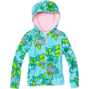 Lilly Pulitzer Girls 2-6x Brigit Printed Velour Hoodie Shorely Blue - Jacket - coats - $34.00 