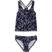 Lilly Pulitzer Girls Tessa Tankini Bright Navy Mate - Kostiumy kąpielowe - $38.57  ~ 33.13€
