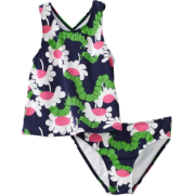 Lilly Pulitzer Girls Tessa Tankini Bright Navy Yum Yum - Kostiumy kąpielowe - $38.57  ~ 33.13€