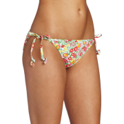 Lilly Pulitzer Women's Sandy String Bikini Bottom, Resort White Mini Garden By The Sea, Small - Kostiumy kąpielowe - $68.00  ~ 58.40€