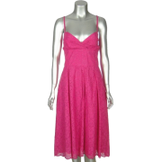 Lilly Pulitzer Womens Pink 100% Cotton Chandelier Eyelet Dress Misses 12 - Dresses - $149.99 