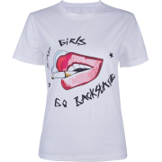 Lip letter printed half sleeve t-shirt - Košulje - kratke - $19.99  ~ 126,99kn