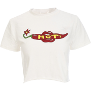 Little Chili Cute Print Short Sleeve T-S - T-shirts - $15.99 