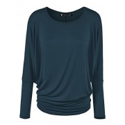 Lock and Love LL Womens Long Sleeve Batwing Dolman Top - - Made in USA - Košulje - kratke - $21.36  ~ 135,69kn