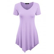 Lock and Love LL Womens Short Sleeve Trapeze Tunic Shirt - Made in USA - Košulje - kratke - $21.36  ~ 135,69kn