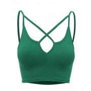 Lock and Love Womens Solid X-Caged Bralette Crop Top - Donje rublje - $15.64  ~ 13.43€