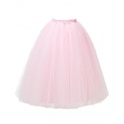 Long Multicoloured Skirt Swing Dancing Tutu Skirts Slips See Through Petticoat Underwear - ワンピース・ドレス - $12.90  ~ ¥1,452