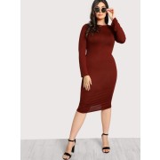 Long Sleeve Basic Dress - Accessories - $8.00 