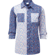 Long Sleeve Mix and Match Print Shirt - Srajce - kratke - $12.00  ~ 10.31€