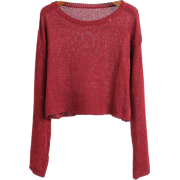 Long sleeved solid color versatile loose - Puloveri - $19.99  ~ 126,99kn