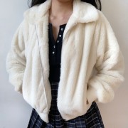 Loose lapel imitation rabbit fur lamb sh - Куртки и пальто - $39.99  ~ 34.35€