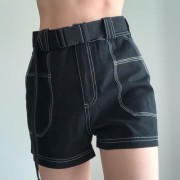 Loose skinny wide leg overalls shorts wo - Shorts - $25.99 