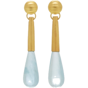 Loren Nicole 22K Yellow Gold Aqua Torped - Aretes - $8.40  ~ 7.21€