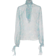 Luisa Beccaria Elegant Neck Tie Blouse - Hemden - kurz - $1.08  ~ 0.93€