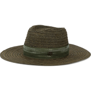 MAISON MICHEL Green Straw Charles hat - Sombreros - 