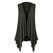 MBJ Womens Lightweight Sleeveless Draped Open Cardigan - Made in USA - Košulje - kratke - $21.36  ~ 135,69kn