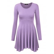MBJ Womens Long Sleeve Curved Empire Line Draped Tunic Top - Made in USA - 半袖シャツ・ブラウス - $27.07  ~ ¥3,047