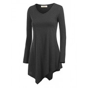 MBJ Womens Long Sleeve Handkerchief Hem Tunic Top - Made in USA - Košulje - kratke - $22.79  ~ 144,78kn