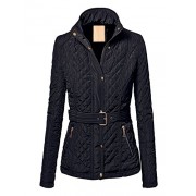 MBJ Womens Quilted Puffer Jacket with Inner Fleece - Outerwear - $39.90 