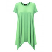 MBJ Womens Short Sleeve Side Panel Loose Fit Tunic Top - Made in USA - Košulje - kratke - $14.95  ~ 94,97kn