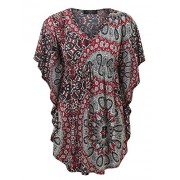 MBJ Womens Solid/Print Caftan Lounge Tunic Top - Made in USA - Košulje - kratke - $24.21  ~ 153,80kn