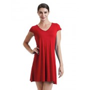 MBJ Womens V Neck Cap Sleeve Tunic Dress - Made in USA - Košulje - kratke - $22.79  ~ 144,78kn