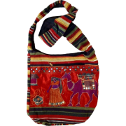 MG Decor Madhu's Collection Gypsy Recycled Patchwork Sling Cross Body Camel Bag/Purse - Bag - $17.99 