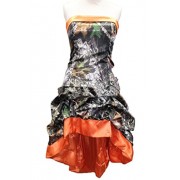 MILANO BRIDE Chic Camo Short Strapless Hi-Lo Cocktial Prom Wedding Party Dress - Obleke - $115.69  ~ 99.36€