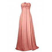 MILANO BRIDE Simple Maternity Prom Dress Strapless Empire-Waist A-Line Flower - Dresses - $119.69 
