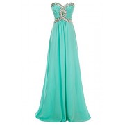 MILANO BRIDE Women Prom Party Dress Floor-Length Strapless Chiffon Bridesmaid Gown - sukienki - $54.59  ~ 46.89€
