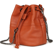 MINI SOFT GENUINE LEATHER BUCKET BAG - Hand bag - $76.97 