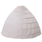 MISSYDRESS Full A-Line 6 Hoop Floor-Length Bridal Dress Gown Slip Petticoat - Underwear - $19.99 