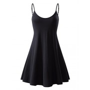 MSBASIC Women's Sleeveless Adjustable Strappy Summer Beach Swing Dress - sukienki - $16.98  ~ 14.58€