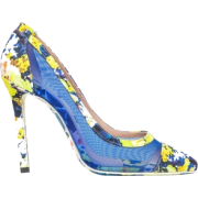 MSGM FLORAL PRINT SATIN AND ME - Platforms - 