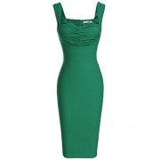 MUXXN Women's Sleeveless Vintage Strap Slim Cut Pencil Dress - sukienki - $22.68  ~ 19.48€
