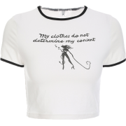 MY CLOTHES DOES NOT DETERMINE MY CONSENT - T恤 - $19.99  ~ ¥133.94