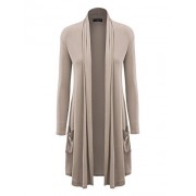 Made By Johnny MBJ Womens Solid Long Cardigan with Pockets - Košulje - kratke - $27.07  ~ 171,96kn