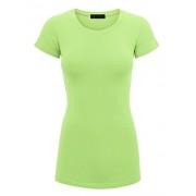 Made By Johnny Womens Basic Fitted Short Sleeve Round Neck T Shirt - Košulje - kratke - $15.64  ~ 99,35kn