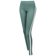 Made by Emma MBE Women's Yoga Fitness Workout Tranning Side Stripe Stretch Long Leggings - Pantaloni - $8.99  ~ 7.72€