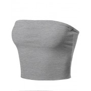 Made by Emma Women's Fitted Solid Cotton Based Double Layered Crop Top - Košulje - kratke - $7.99  ~ 50,76kn