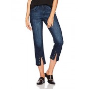 Madison Denim Women's Crosby Straight Leg Crop Jean with Embellishment - 平鞋 - $79.95  ~ ¥535.69